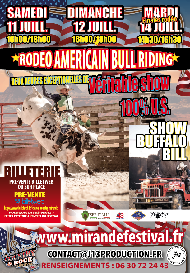 SHOW BUFFALO BILL - UNIQUEMENT SAMEDI/DIMANCHE ET MARDI.