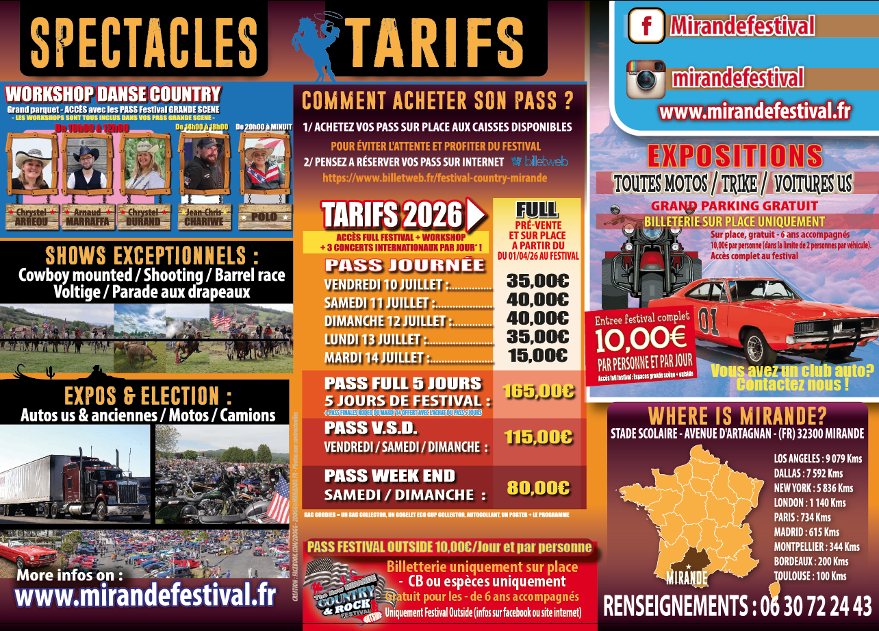 PROGRAMME COMPLET MIRANDE FESTIVAL