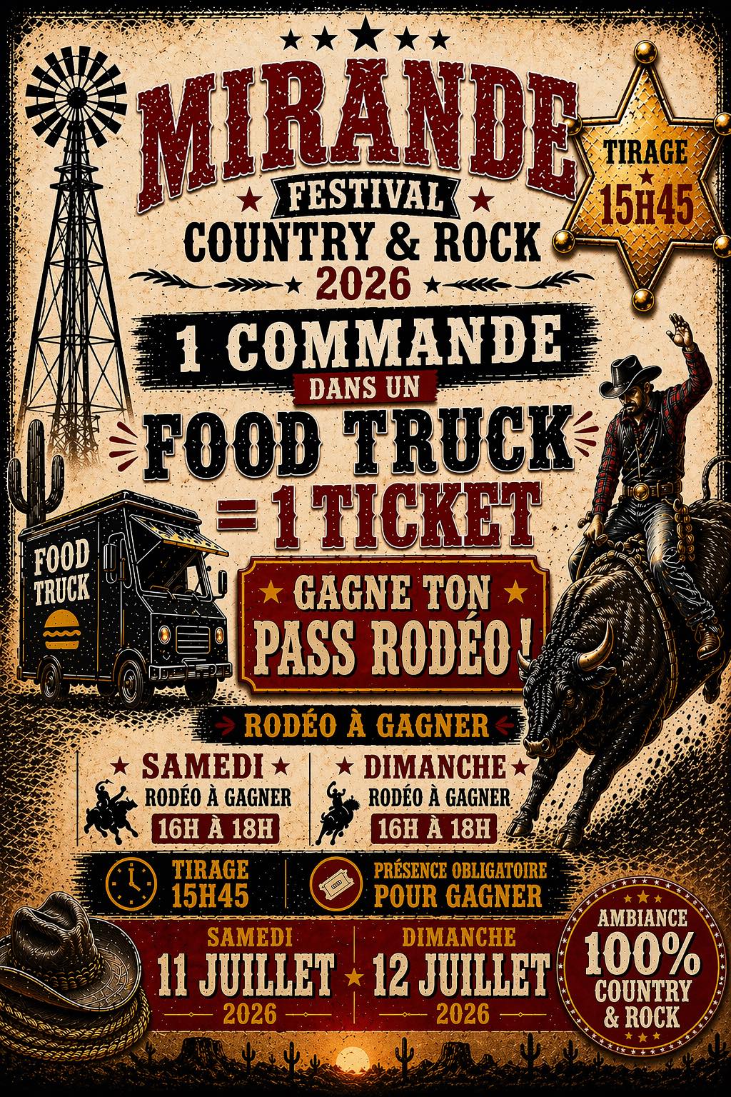 GAGNE TON PASS POUR LE RODEO BULL RIDING!!!