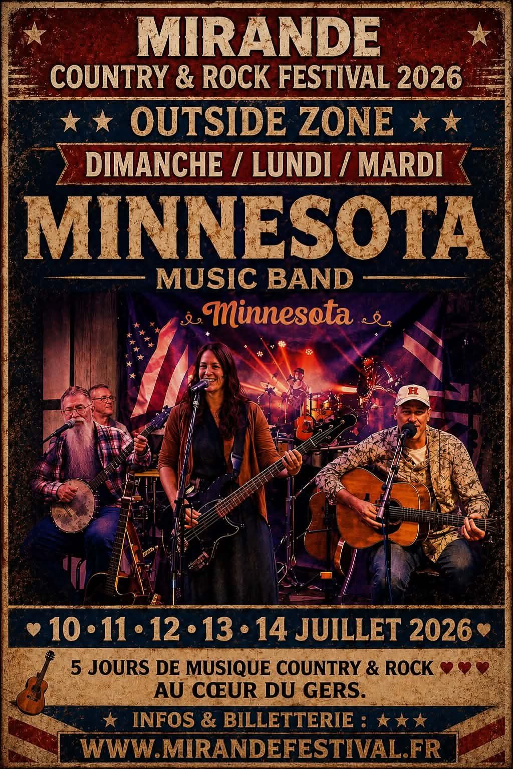 LUNDI 13 JUILLET 2026 : MINNESOTA A 11H00 ET 15H00