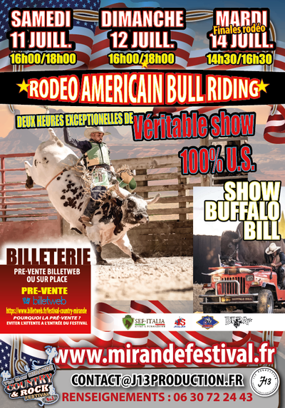 SHOW BUFFALO BILL - UNIQUEMENT SAMEDI/DIMANCHE ET MARDI.