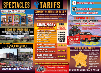 PROGRAMME COMPLET MIRANDE FESTIVAL