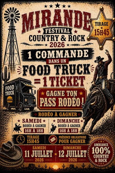 GAGNE TON PASS POUR LE RODEO BULL RIDING!!!