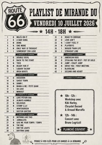 !!!!! Les PLAYLISTS de MIRANDE FESTIVAL !!!!!