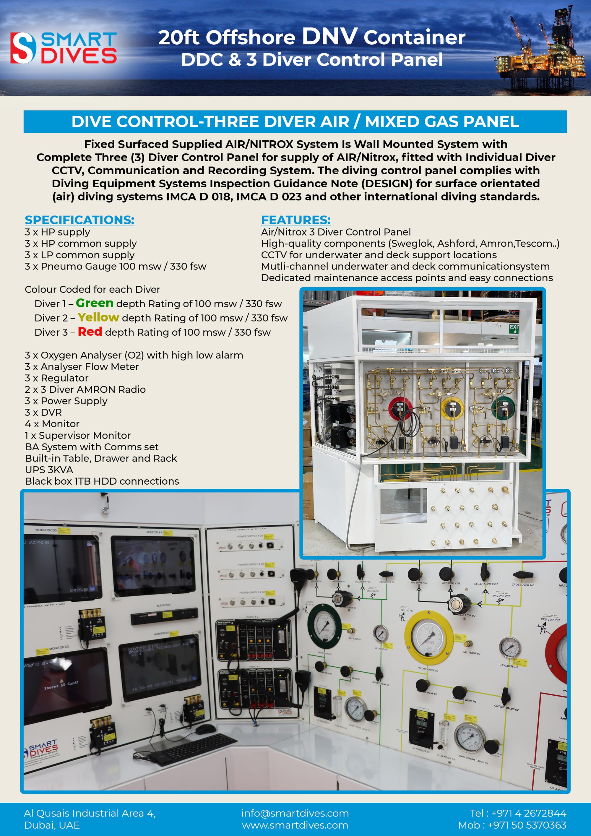 DDC & 3 Diver Control Panel