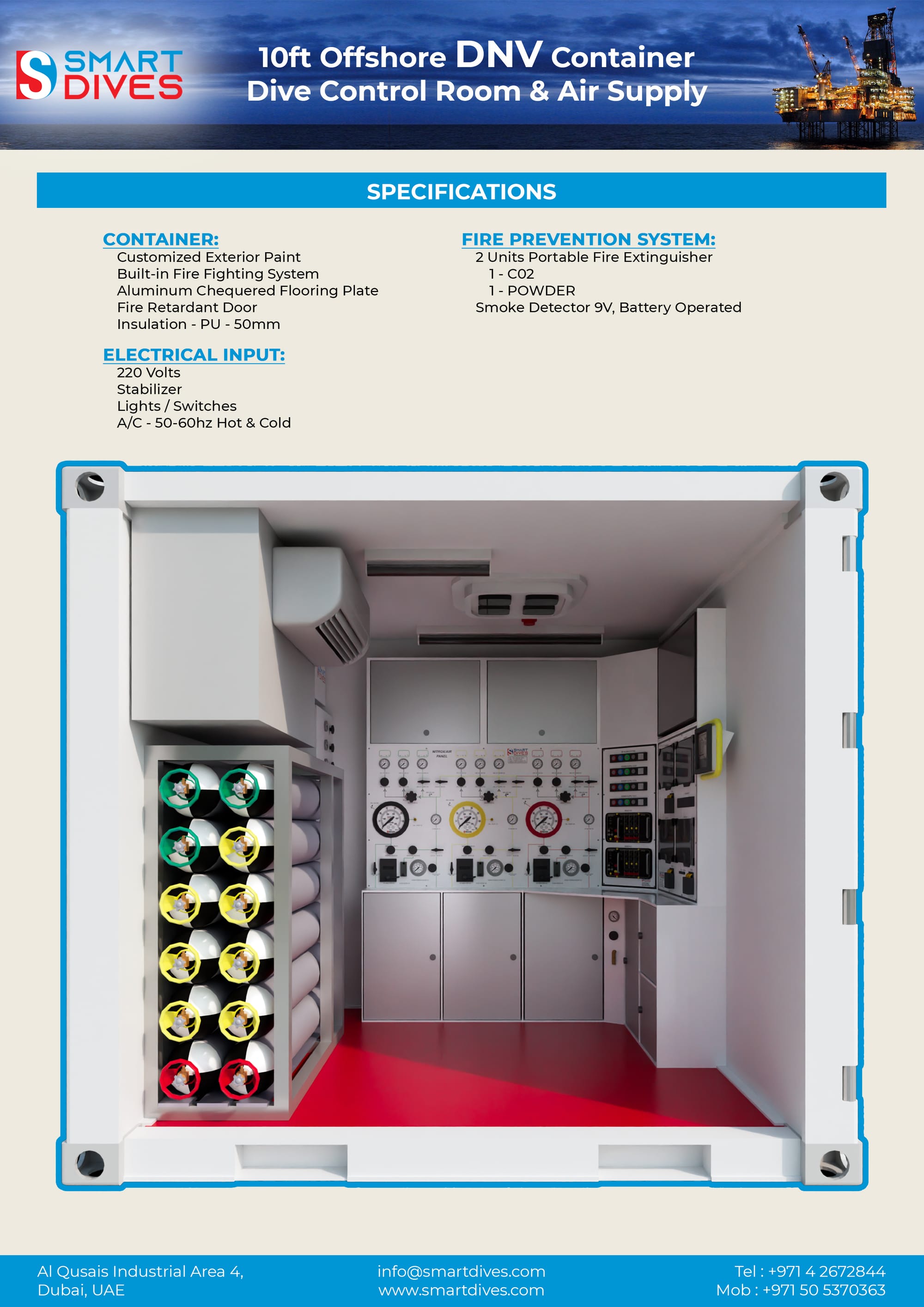 Dive Control Room + Air Supplies 