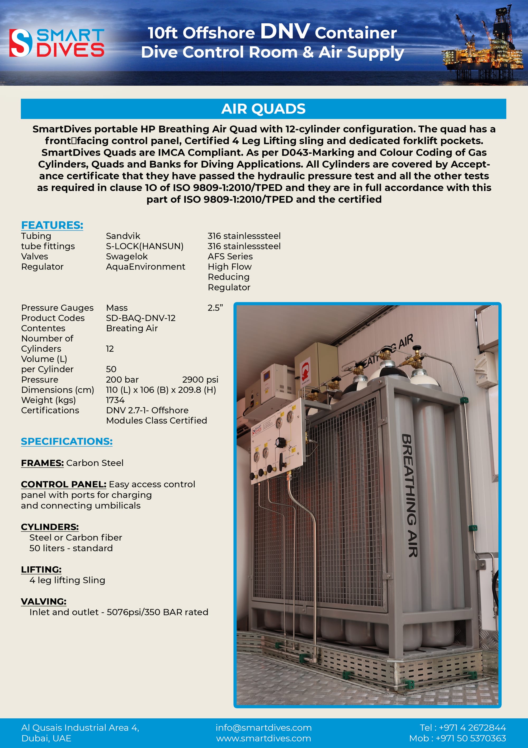 Dive Control Room + Air Supplies 
