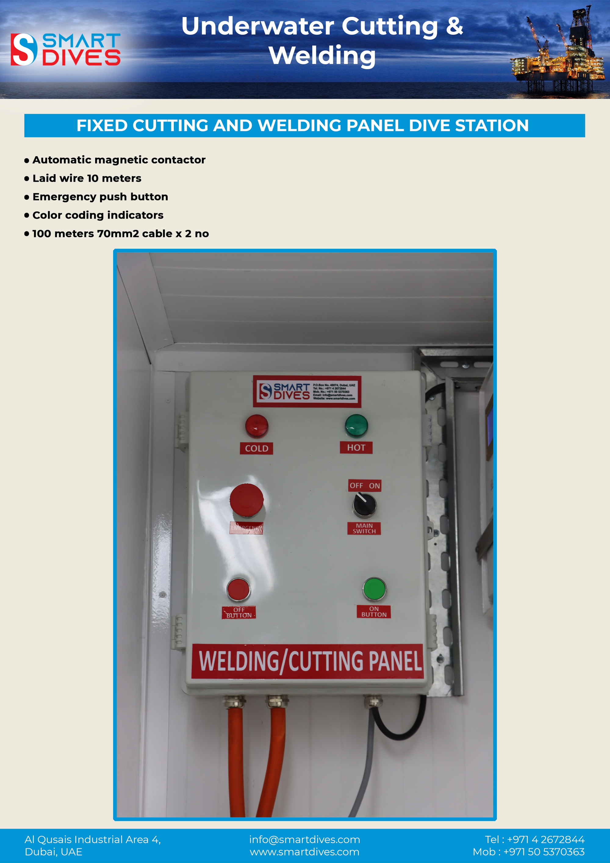Fixed Welding & Cutting Panel