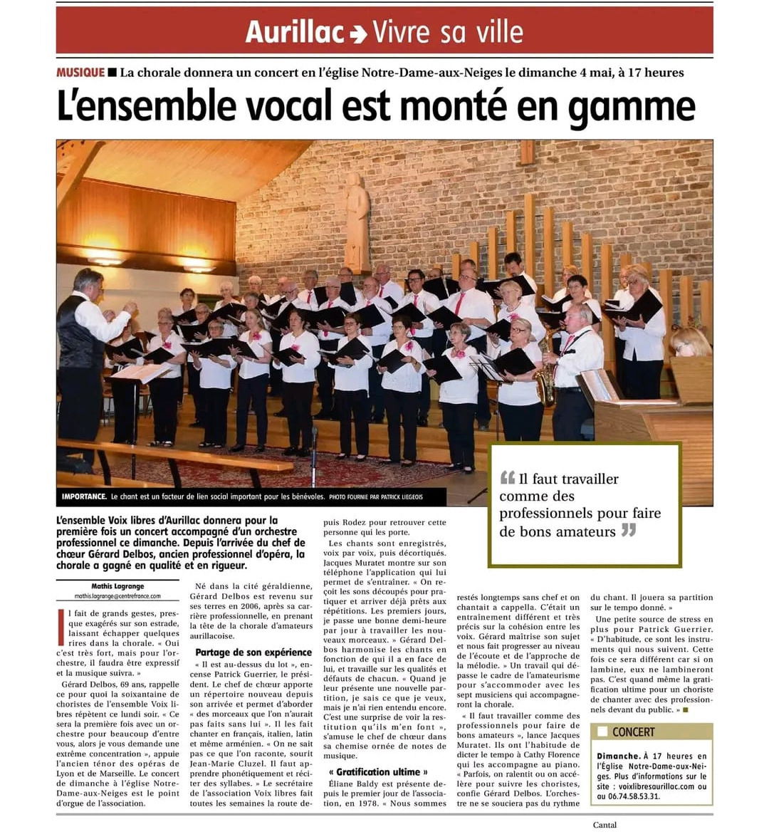 LA MONTAGNE 30/04/2025