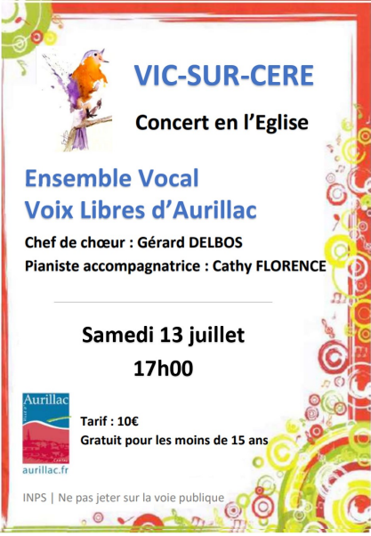 Concert Vic-Sur-Cère