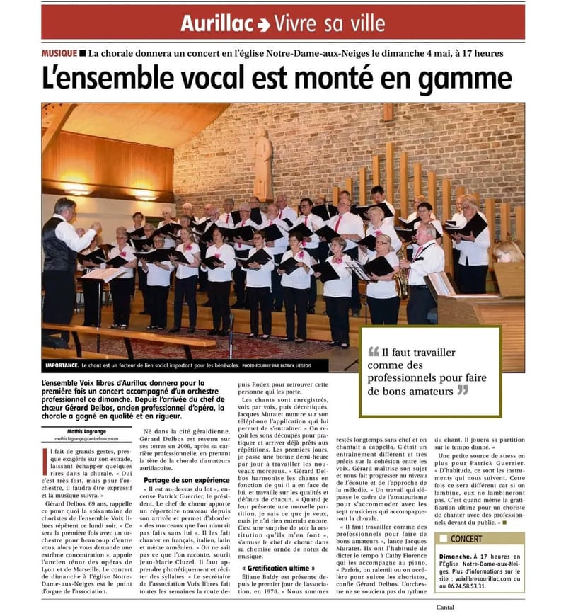 LA MONTAGNE 30/04/2025