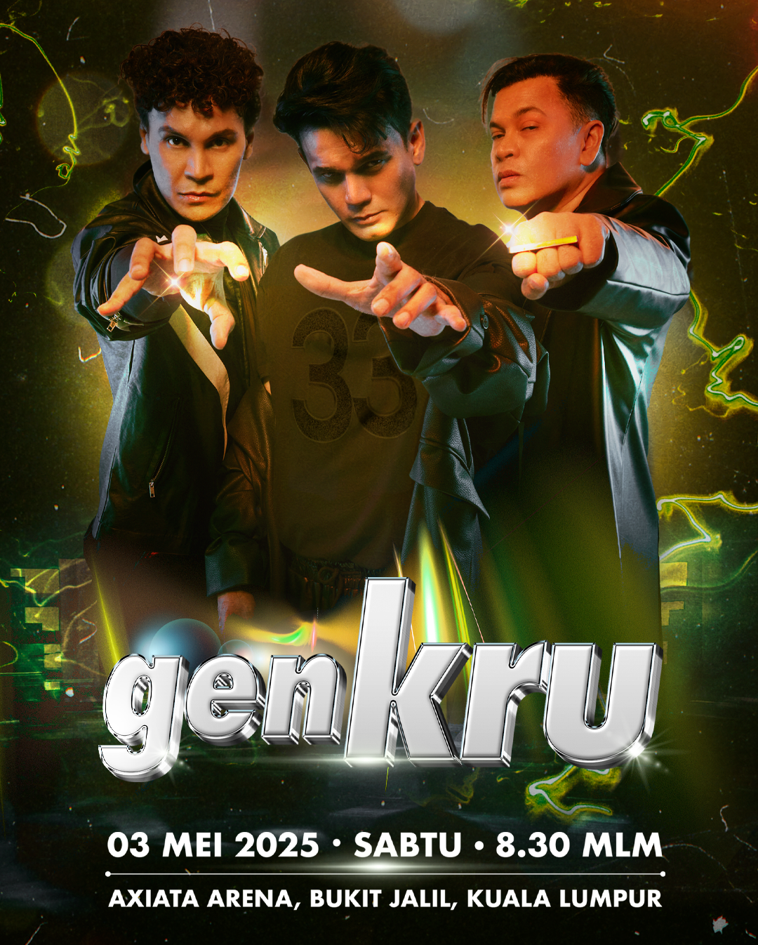 Ledakan Konsert GENKRU 3 Mei 2025: Kembalinya Trio Gergasi