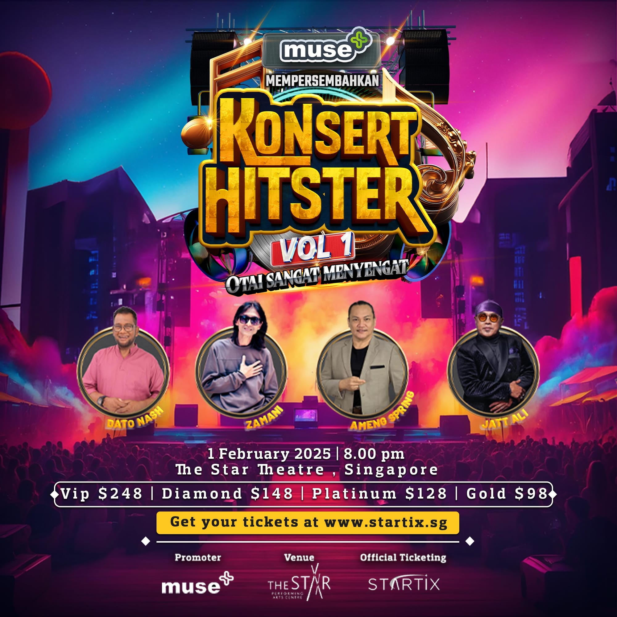 Konsert Hitster Vol. 1: Otai Sangat Menyengat Suntik Helaian Memori, 4 Vokalis Satukan Generasi