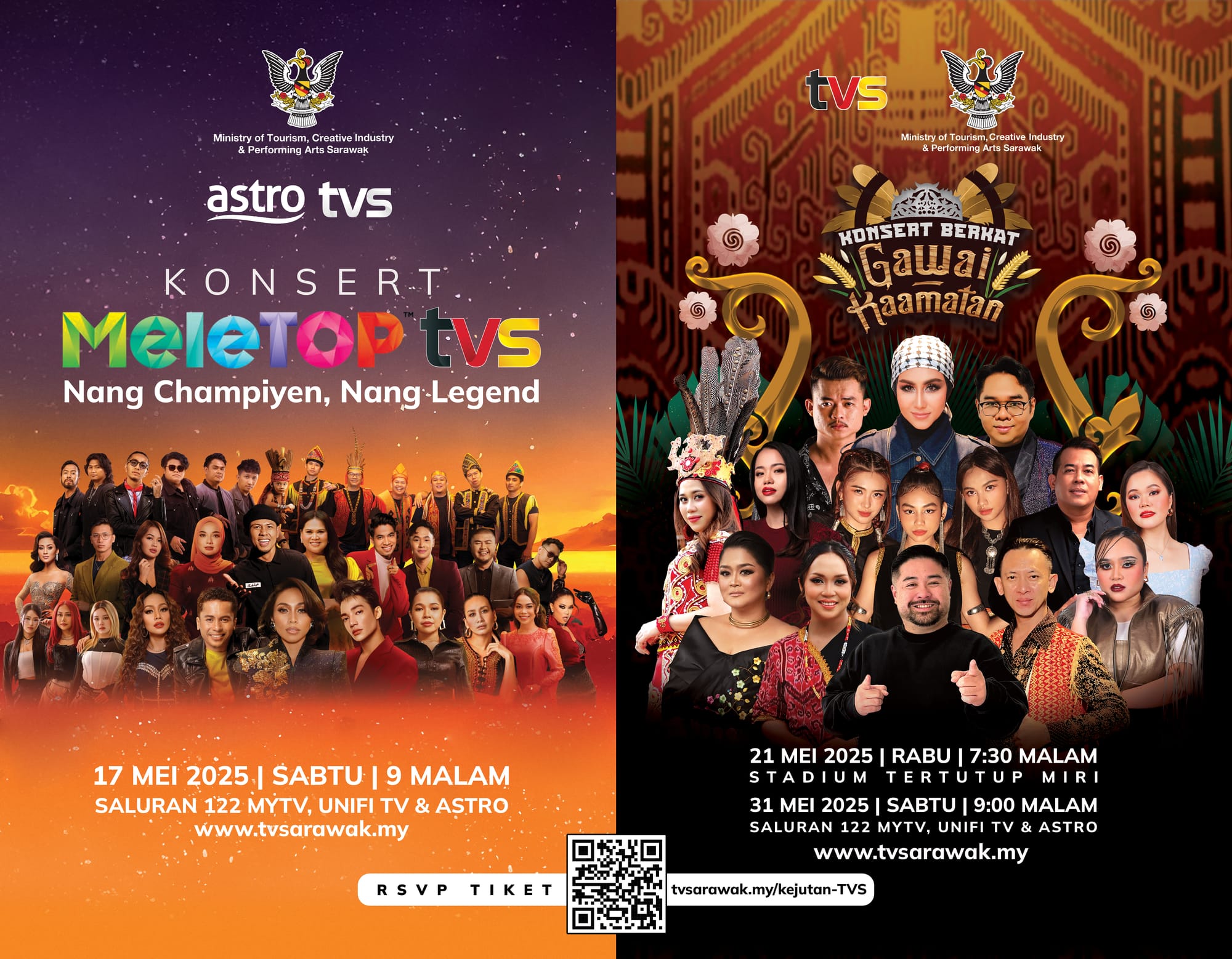 Miri Bersinar Mei Ini dengan 2 Konsert Mega, Masuk Percuma, Hiburan Bertaraf Antarabangsa!