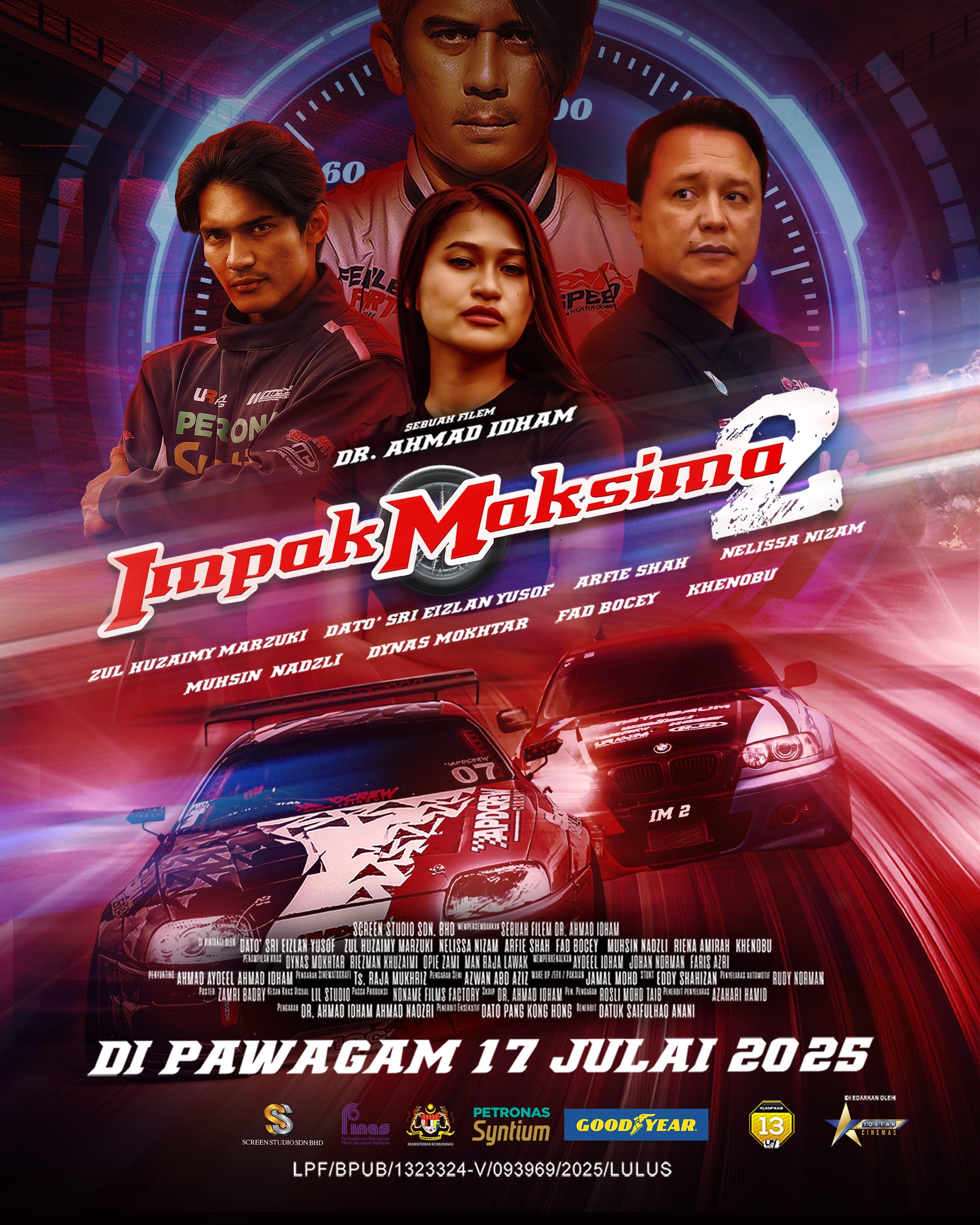 Ledakan Degup Adrenalin Sarat Aksi Drift Kereta Lumba, 'Impak Maksima 2' Lebih Menyala!