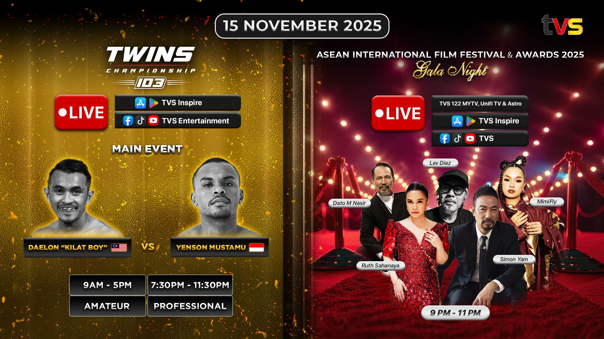 Eksklusif di TVS Inspire: Satu Aplikasi, Dua Acara Hiburan Serentak Di Hujung Jari Anda