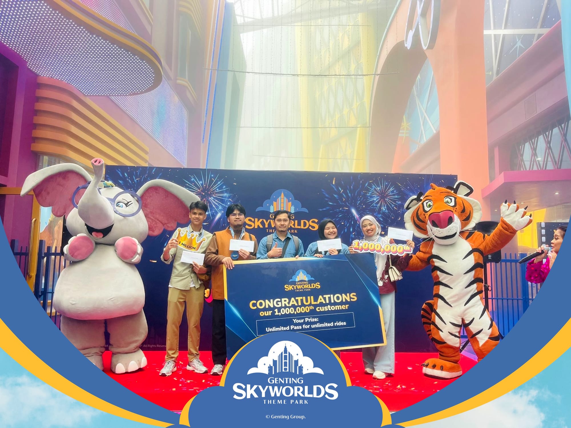 Momen Sejuta Langkah, Genting SkyWorlds Rai Detik Bersejarah 2025 Pengunjung Ke-1 Juta