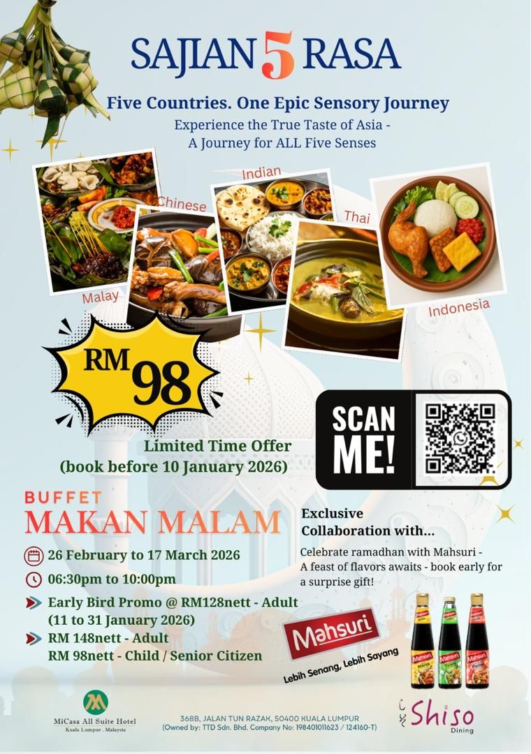Jelajah 5 Rasa MiCasa: Ramadan Menghubungkan Citarasa, Warisan dan Kelembutan Jiwa
