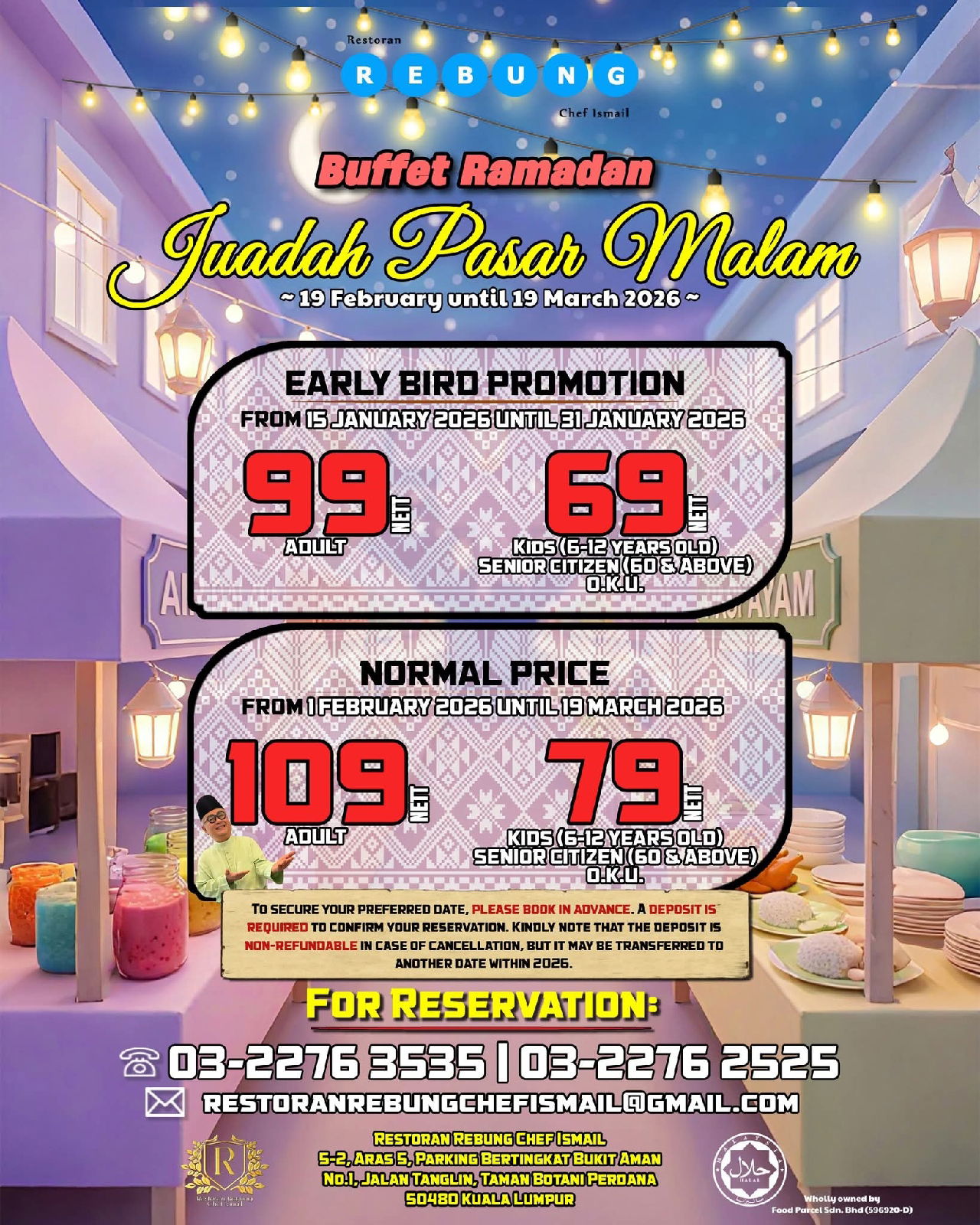 ‘Juadah Pasar Malam’ Restoran Rebung Chef Ismail: Sebuah Perjalanan Rasa Yang Menghidupkan Kenangan