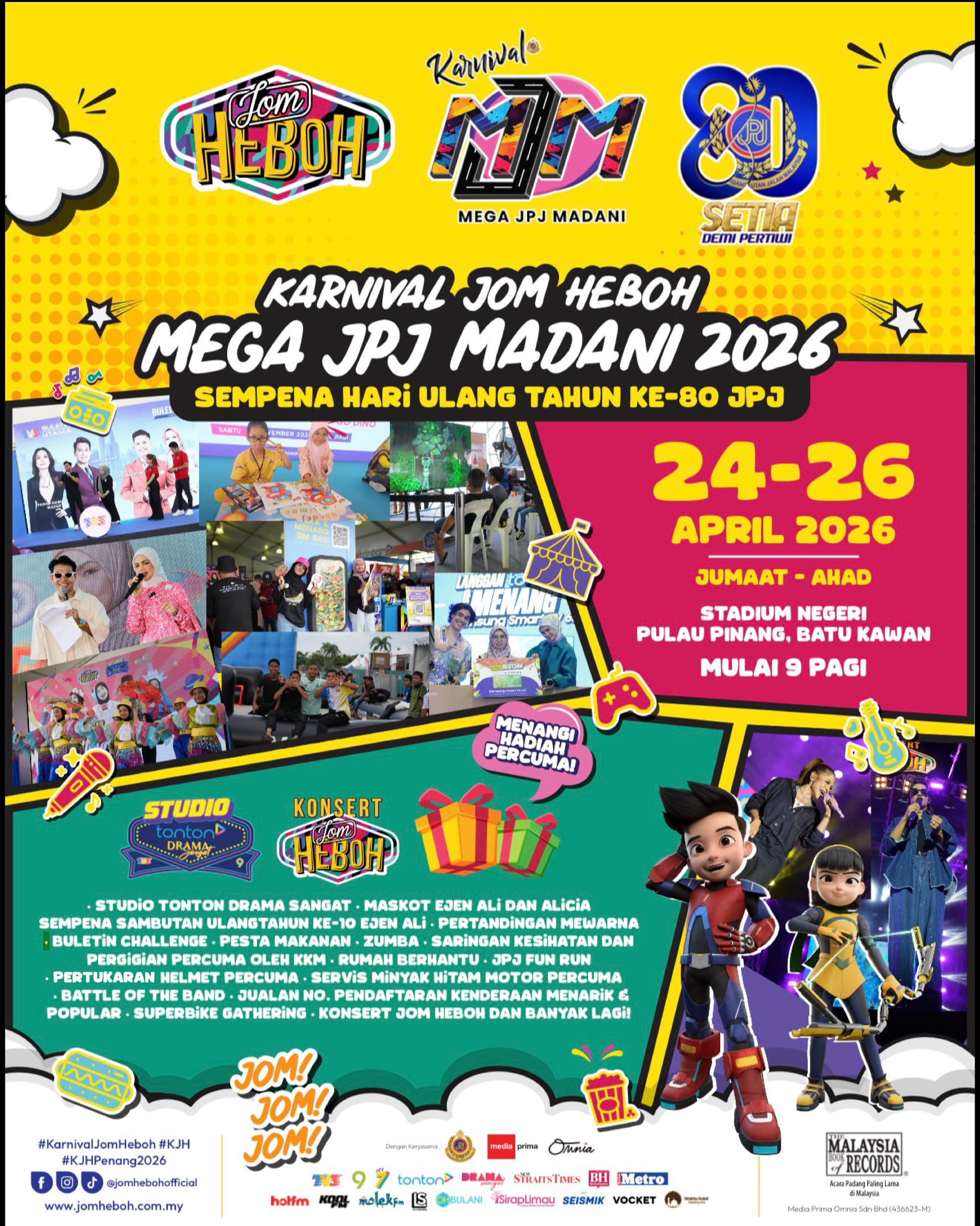 Karnival Jom Heboh 2026 Gegar Batu Kawan: Hiburan Tanpa Henti & Inisiatif Rakyat Jadi Tarikan