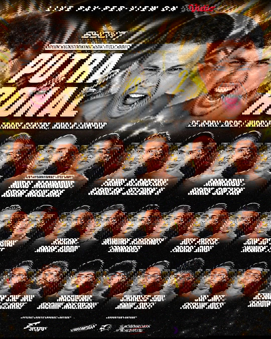 Aksi Rematch Panas Jadi Tumpuan, 'BYON Combat Showbiz 7' Gegar Malaysia