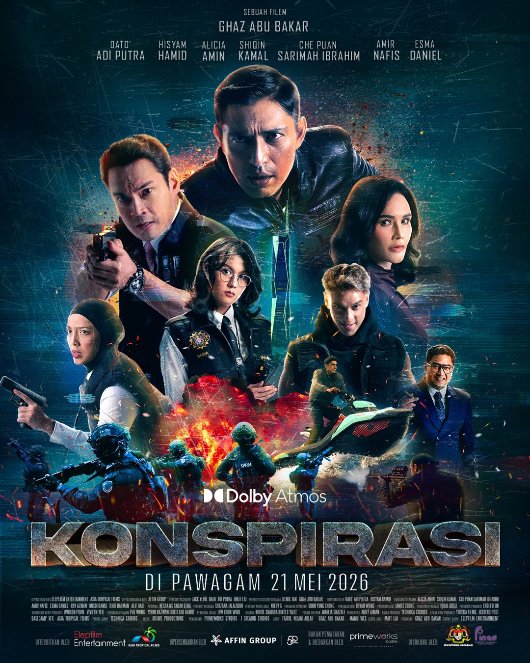 Naskhah Sarat Kejutan 'Konspirasi' Gabung Thriller politik, Konflik emosi Dan Aksi Penuh Debaran