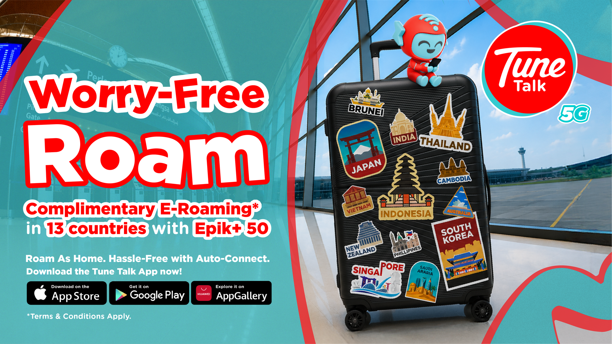 Tune Talk Hapuskan Keperluan Beli Roaming, 500GB Data Kini Boleh Diguna Di 13 Negara