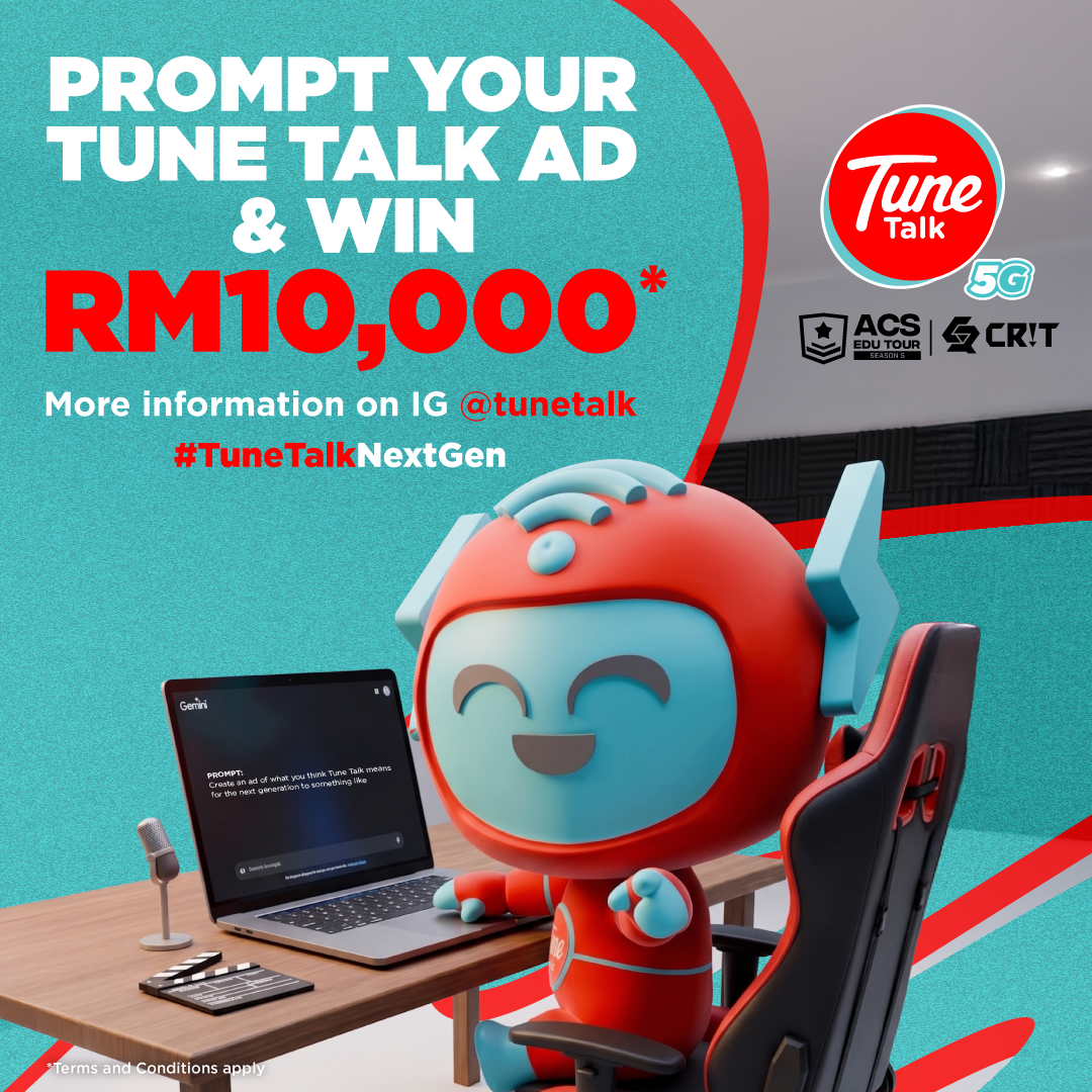 Tune Talk Cabar Pelajar Malaysia Cipta Iklan AI, RM10,000 Dan Latihan Industri Menanti