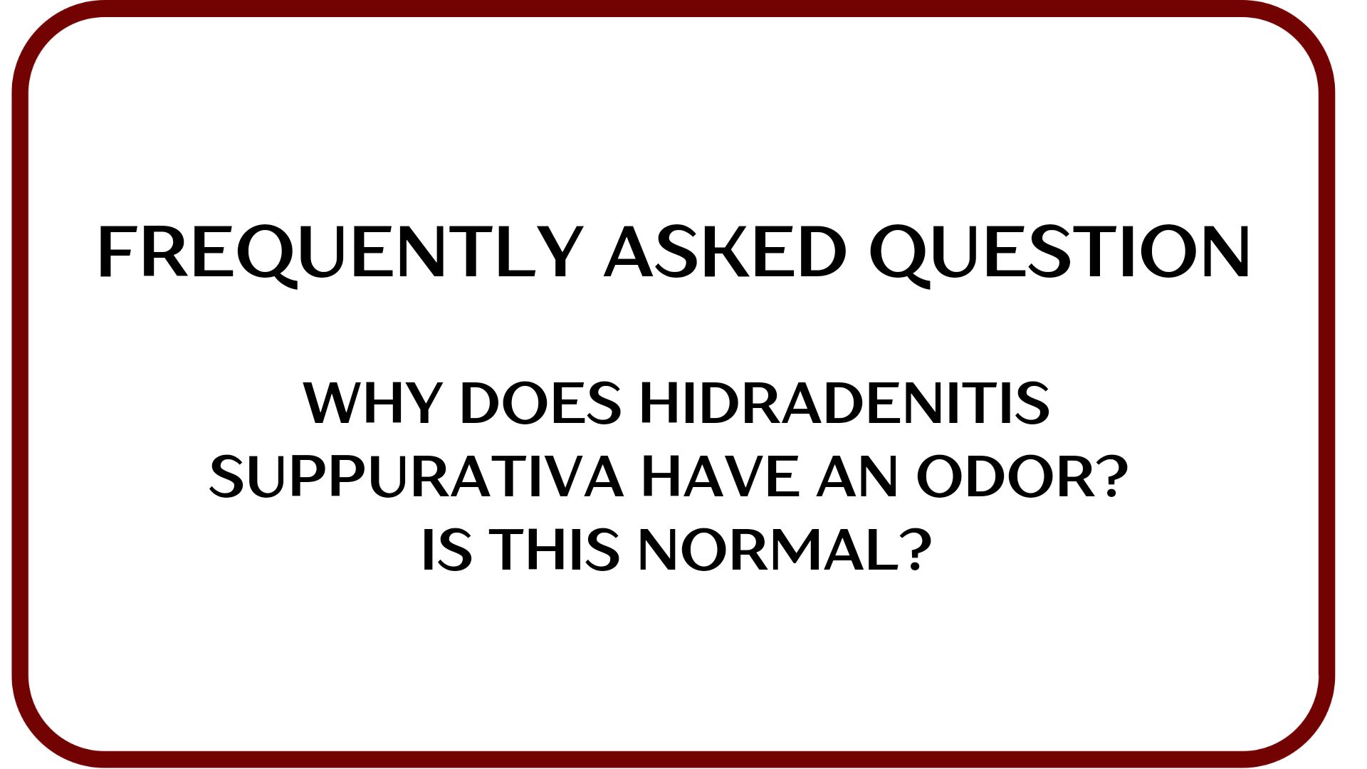 Why does HS have an odor?