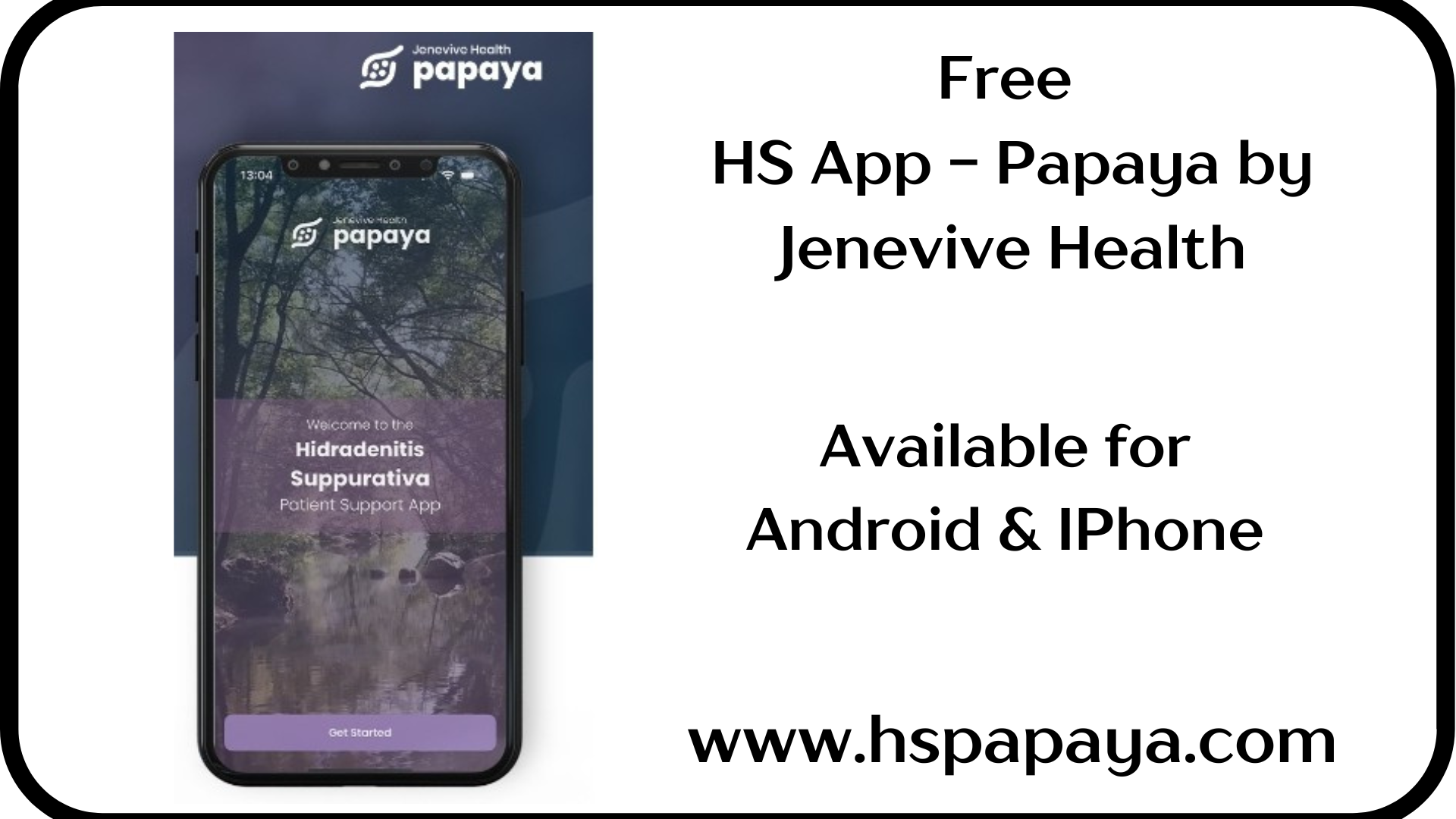 Free Hidradenitis Suppurativa App - 'Papaya by Jenevive