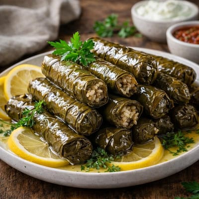 🍃 Stuffed Grape Leaves — Warak Enab