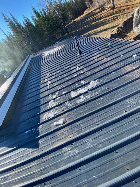 metal roof.