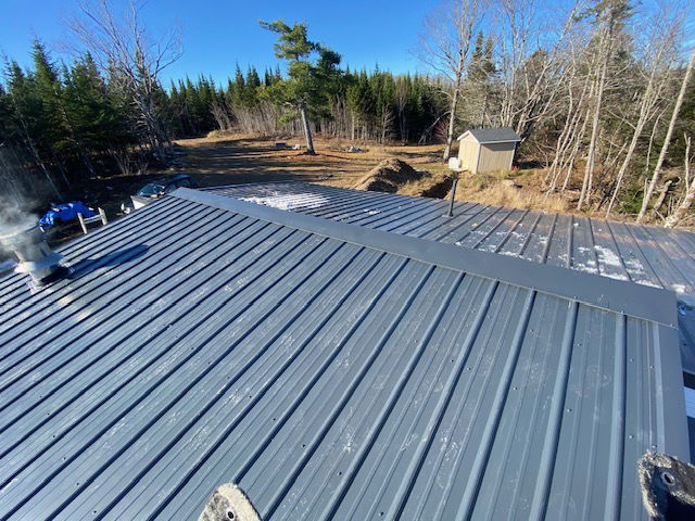 metal roof.