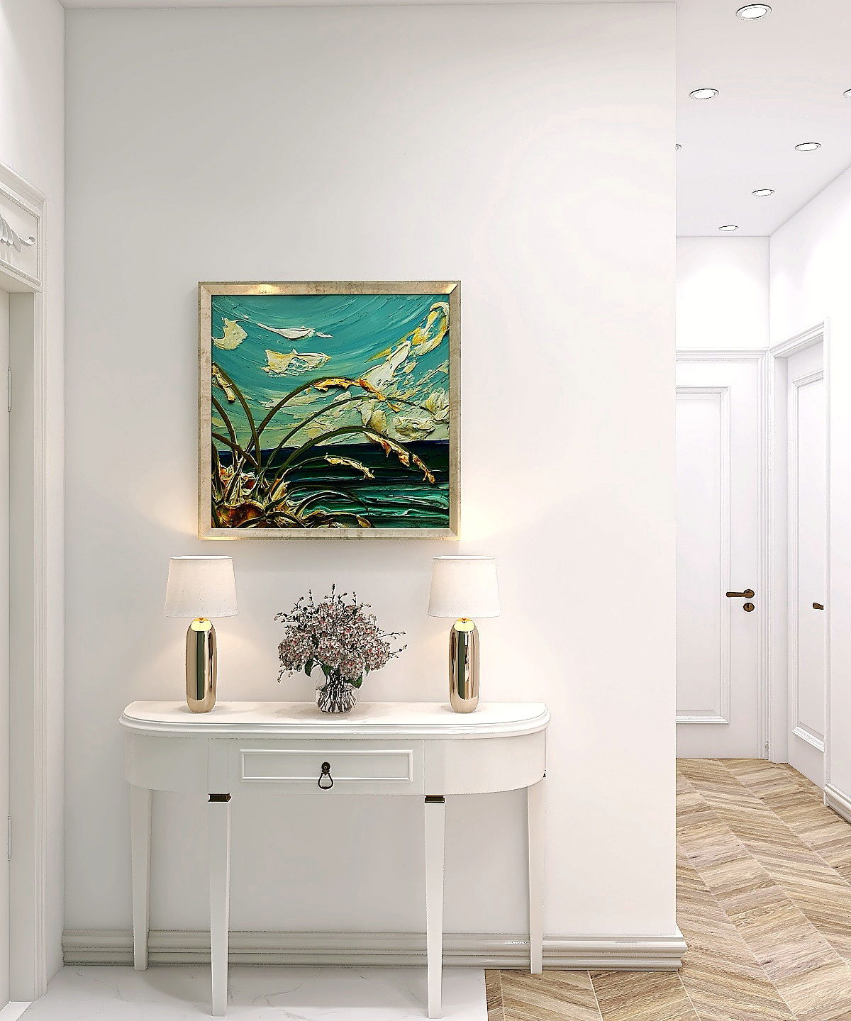 Creating a Neoclassical Inspired Luxurious home  in a small Space 