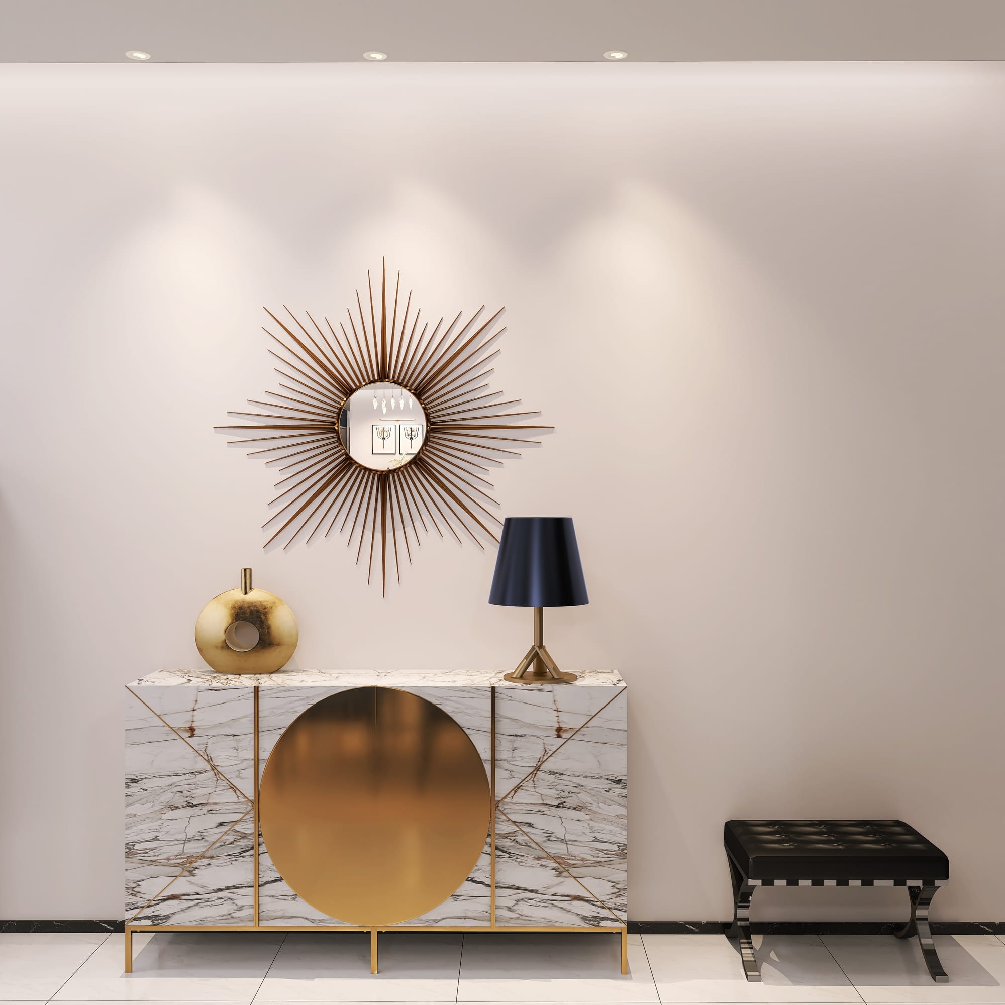 2 bedroom apartment, 120 sqm. A Beautiful and Elegant Twist of  ArtDeco and Contemporary Styles in apartment for the family of for members