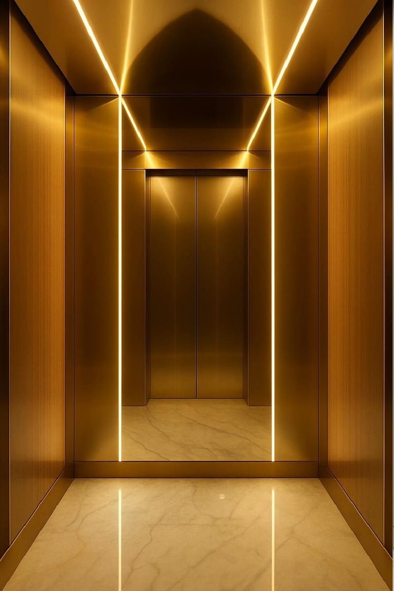 ديكورات وتصاميم للمصعد حديثة