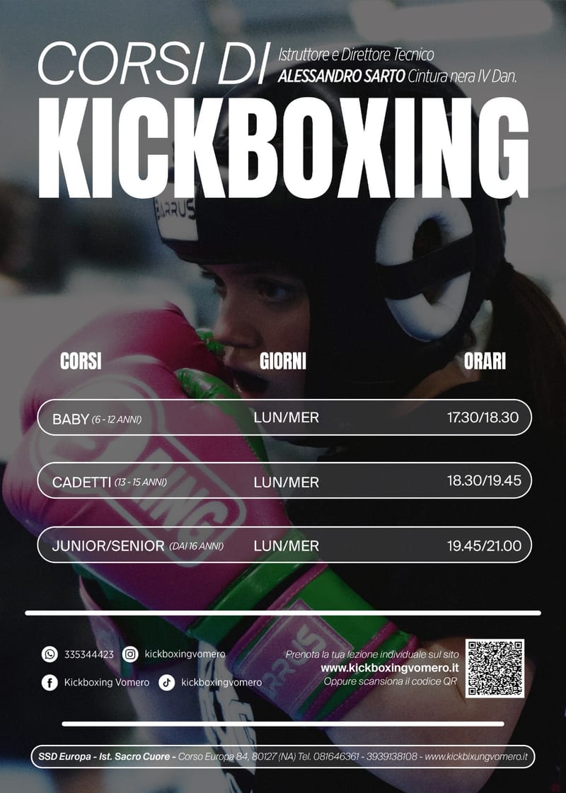 Programma corsi Kickboxing SSD Europa