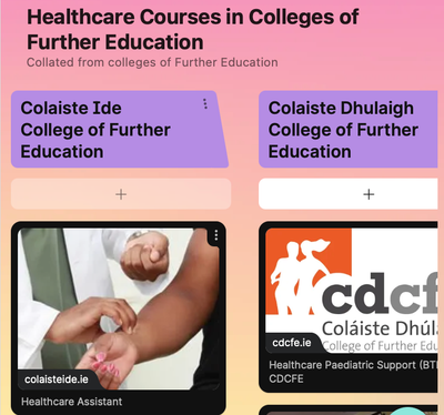 Healthcare in Courses of Further Education:
