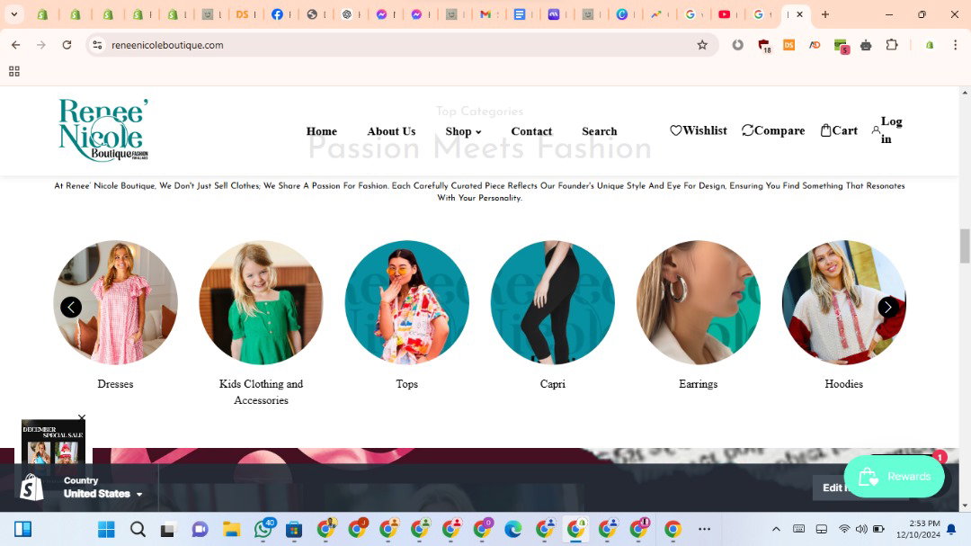 Renee'Nicole Shopify Store