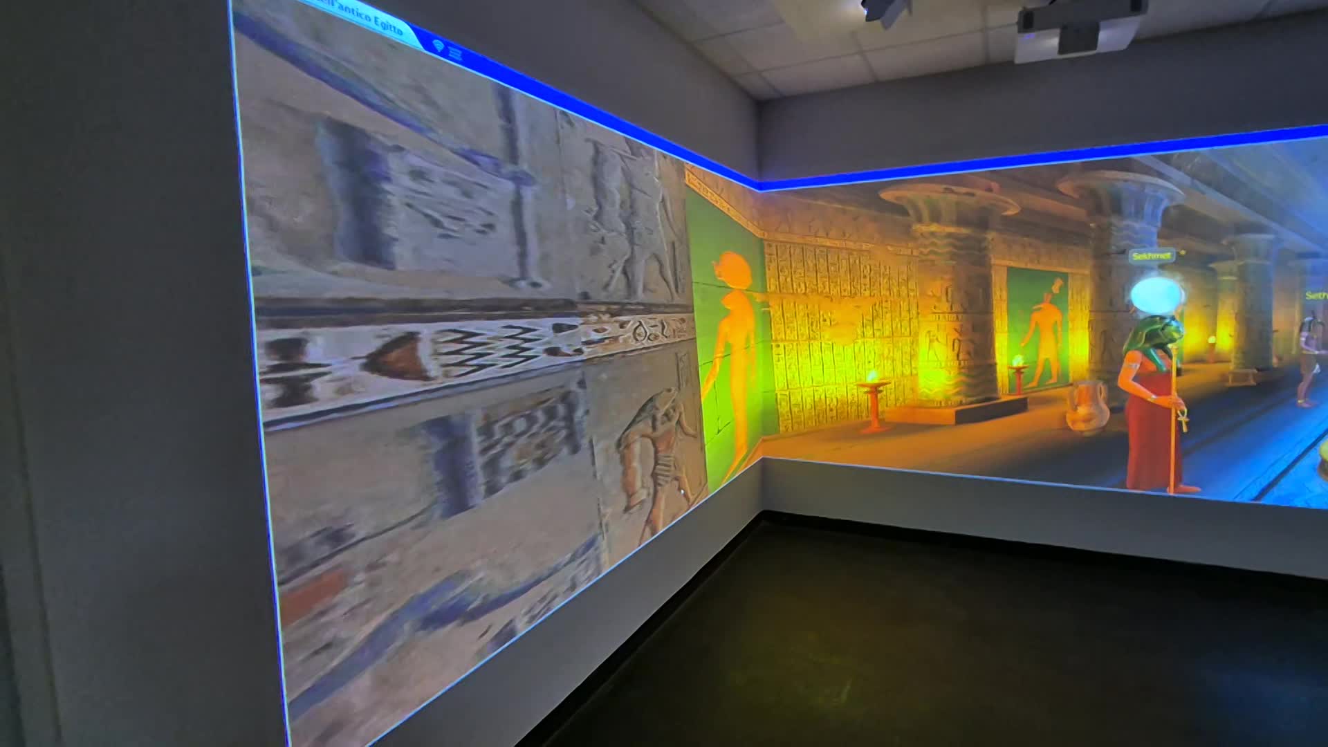 Aula Immersiva Espon 4 Proiettori a soffitto