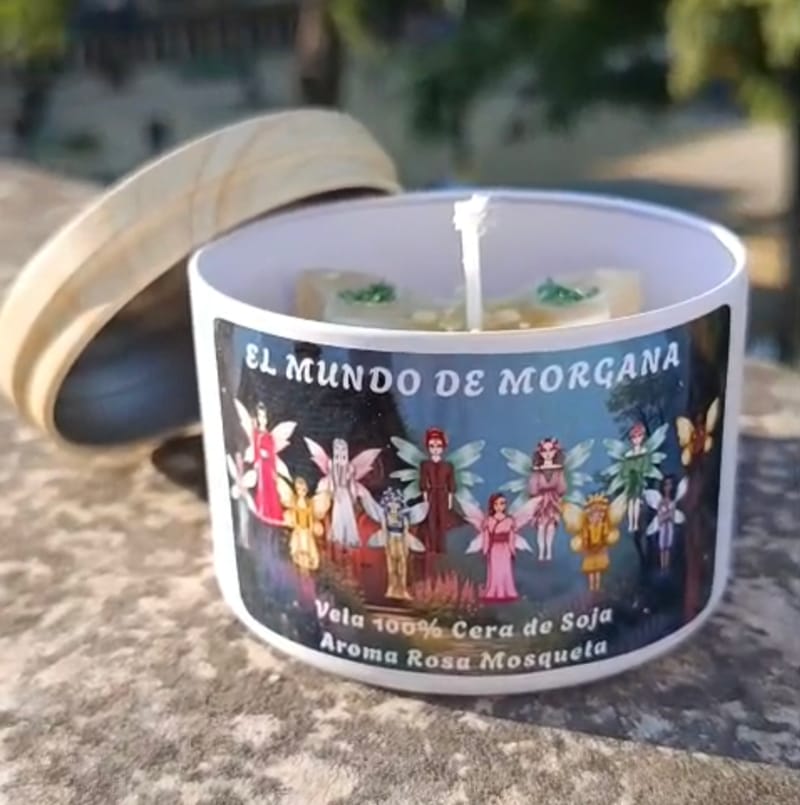 Vela personalizada "El mundo de Morgana"