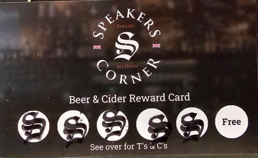 Beer & Cider Reward Card