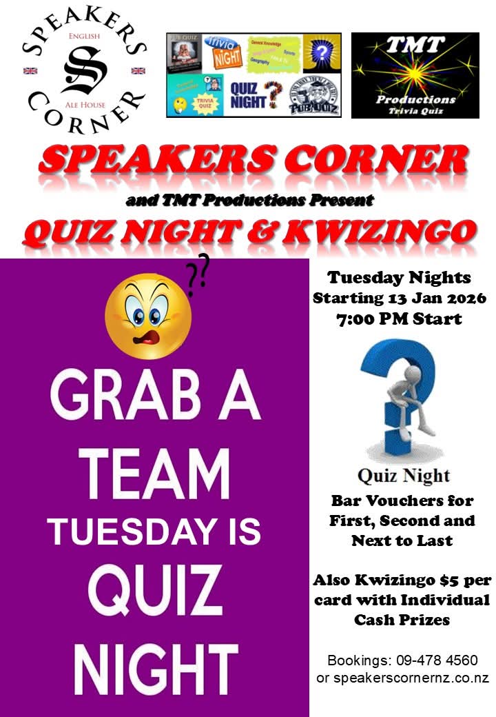 Tuesday Quiz Night