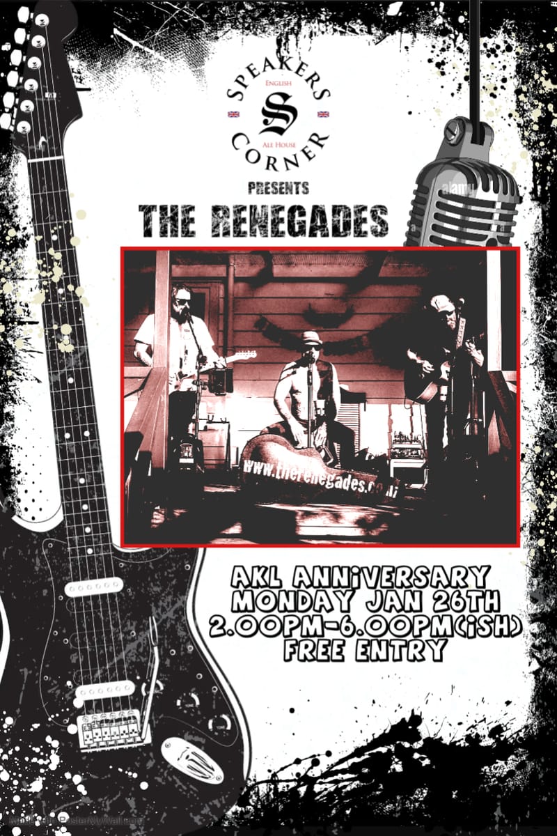 Auckland Anniversary Live Music - The Renegades