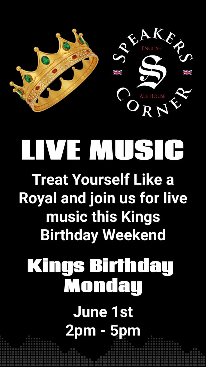 Kings Birthday Monday Live Music