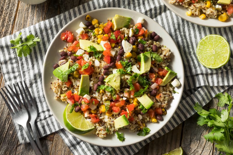 Creamy Cheesy Quinoa Bowls
