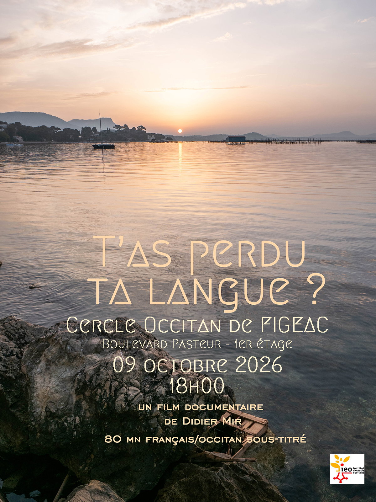 T'As Perdu Ta Langue ? Projection rencontre au Cercle Occitan de FIGEAC le vendredi 9 octobre à 18h00