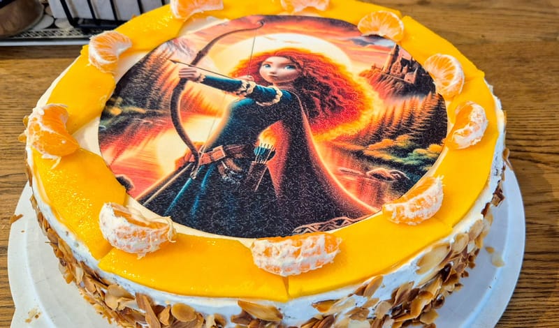 ТОРТА ЗА ДЕТСКИ РОЖДЕН ДЕН С ФОНДАНОВ ПРИНТ