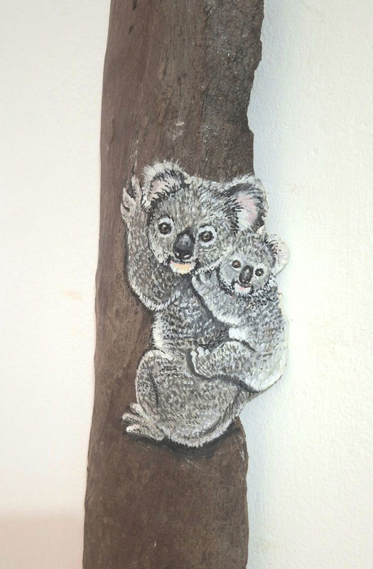 ציור על קליפות עצים