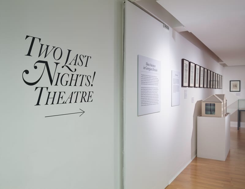 Two Last Nights: Showbusiness in Georgian Britain, 2019